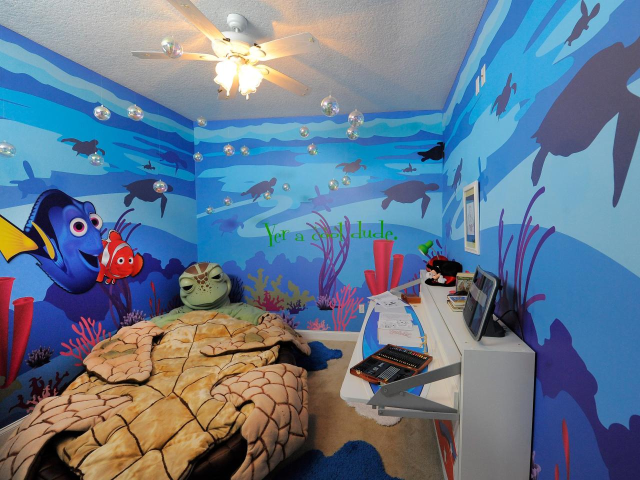 Idee per la camera da letto del ragazzo, trovare Nemo
