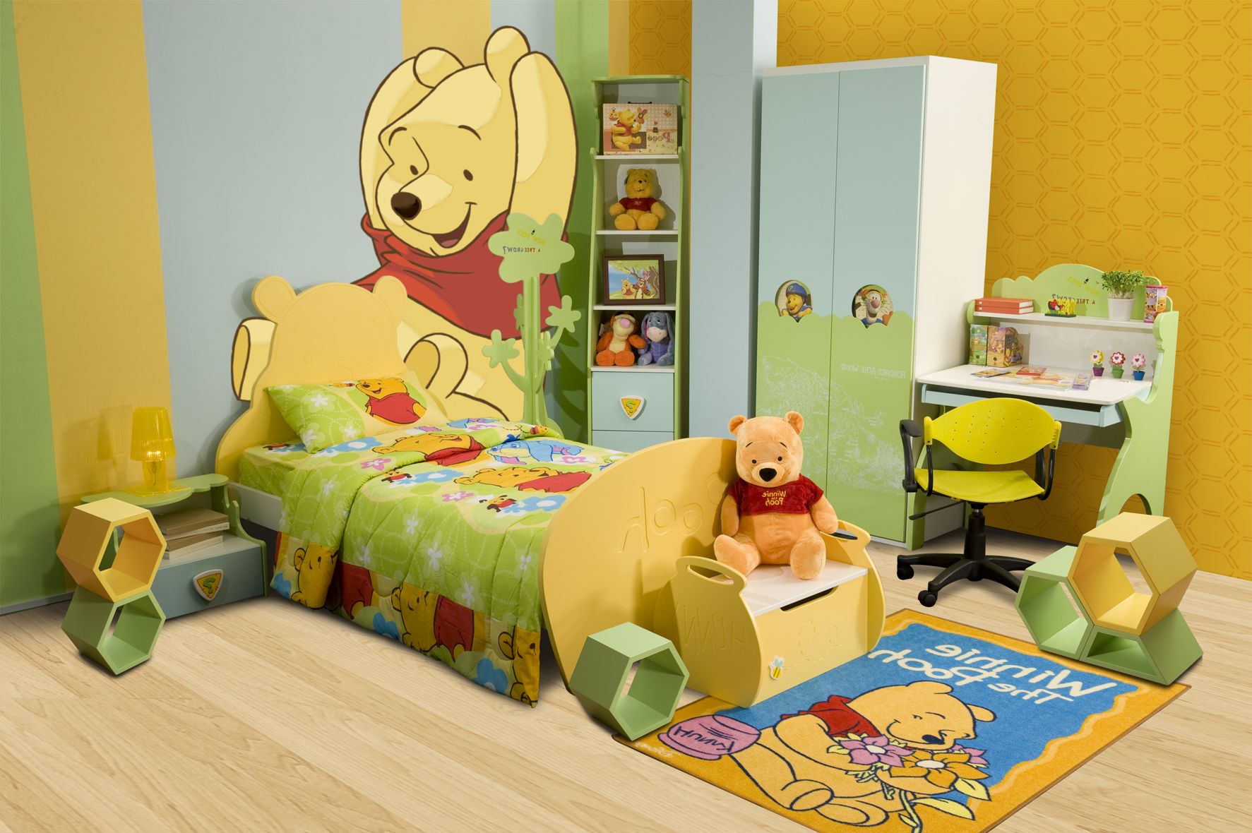 Decorazioni per la camera da letto dei ragazzi ispirate ai cartoni animati