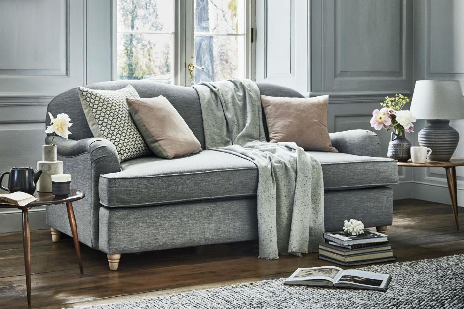 Idee per il soggiorno grigio - modello romantico