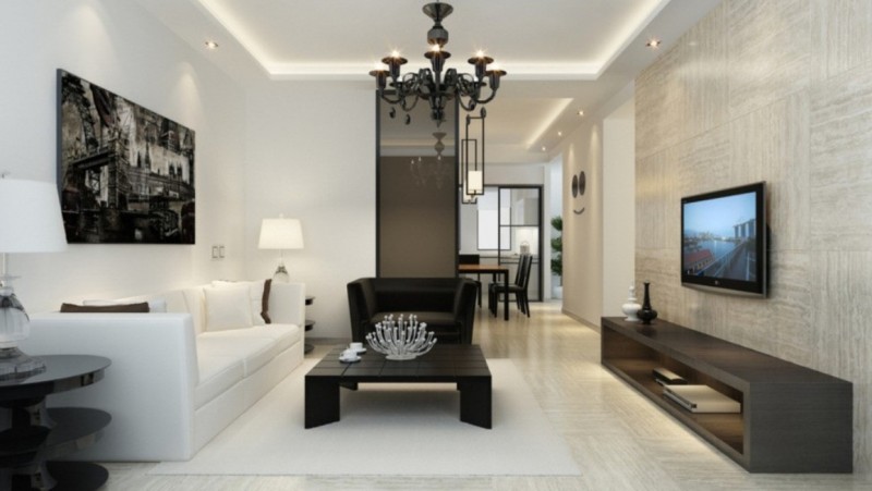 Living room lighting - glamour style