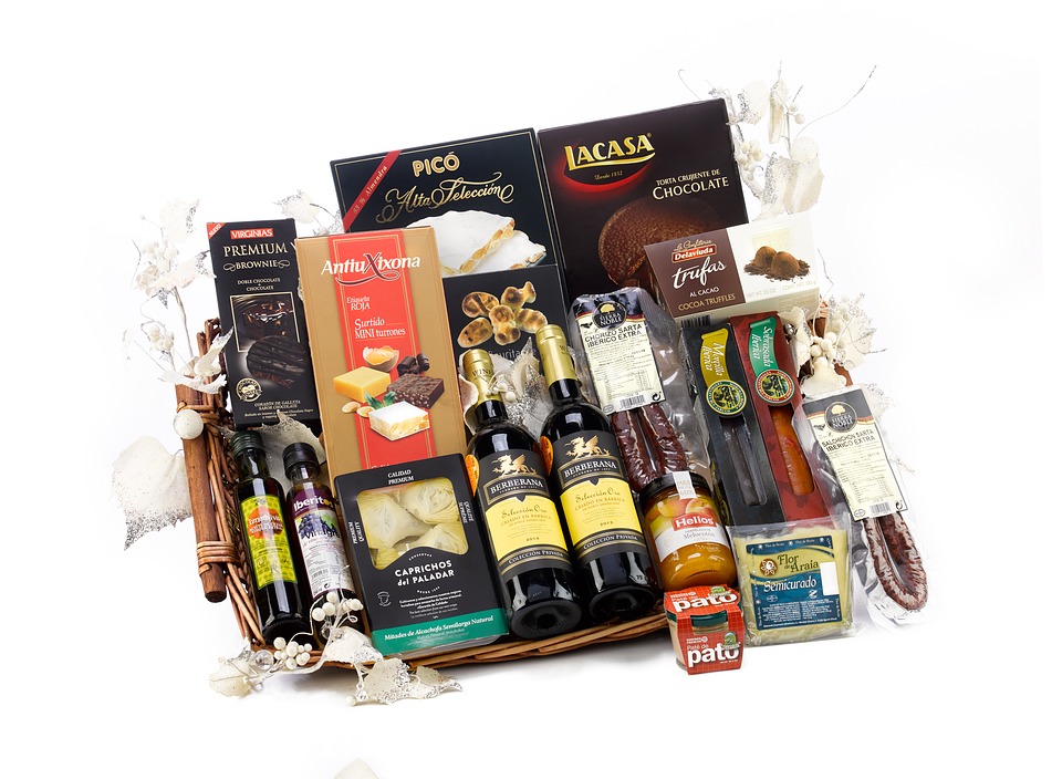 A gift basket with favourite products