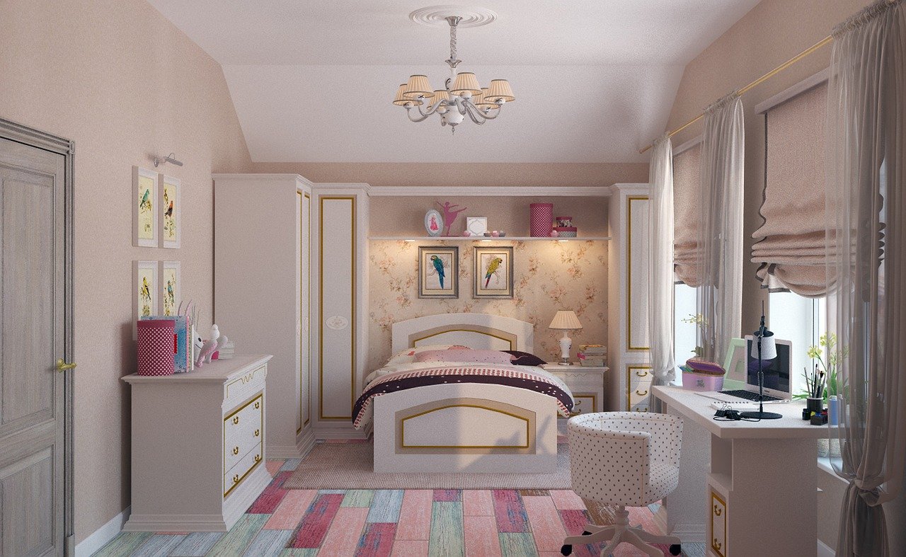 Pastel teen bedroom