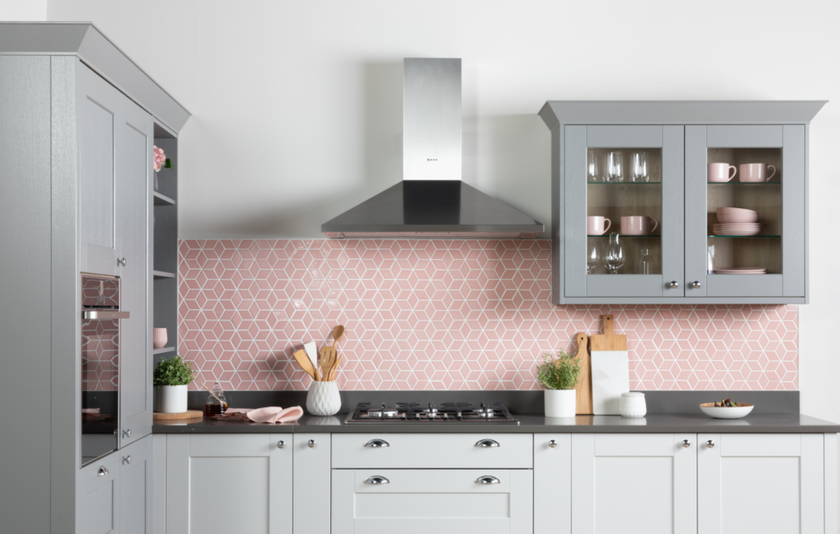 Küchenzeile Ideen - rosa