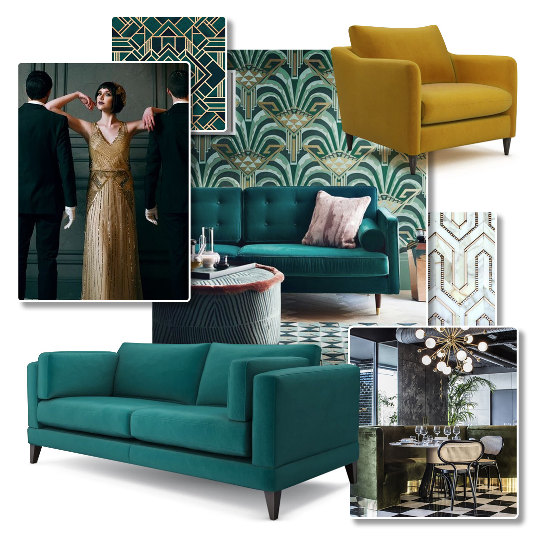 What is Art Deco sofa?