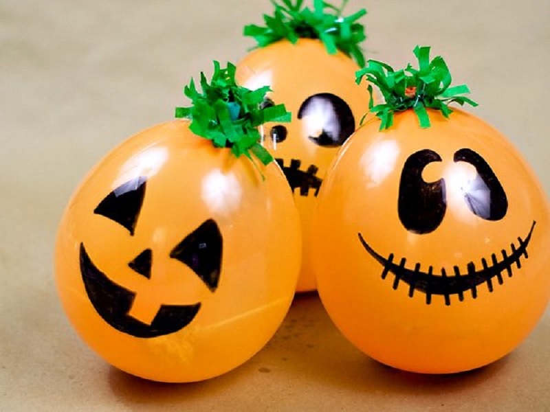 Pumpkin balloon - Halloween decorations ideas