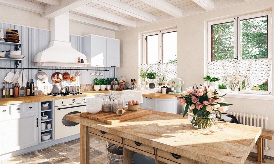 White retro kitchen - a classic interior