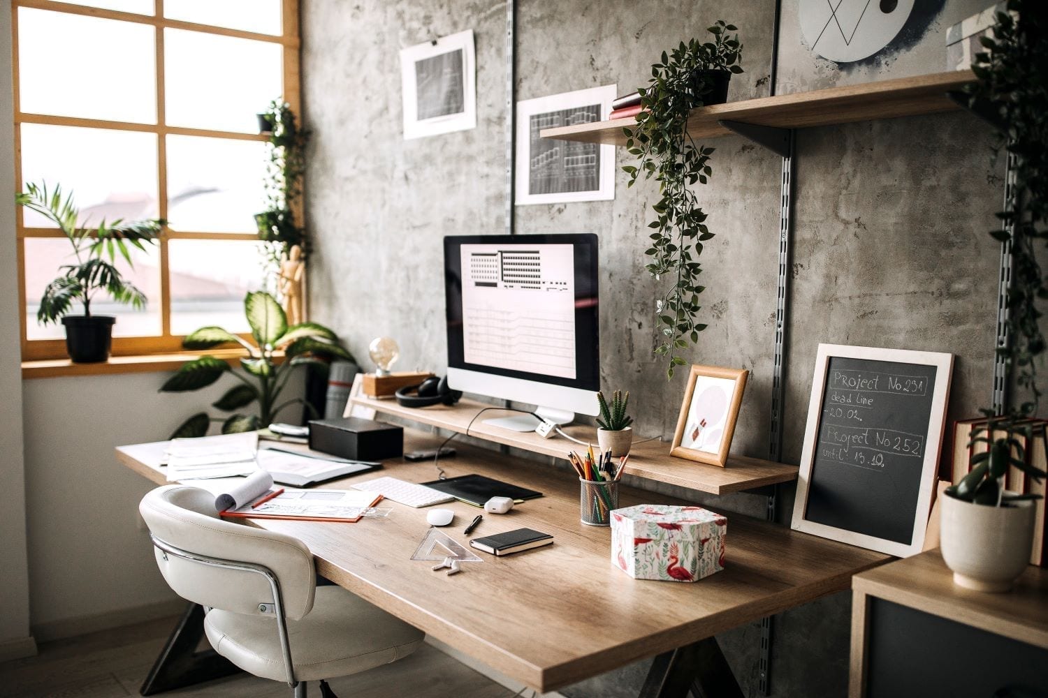 Un ufficio separato a casa - crea il tuo spazio di lavoro