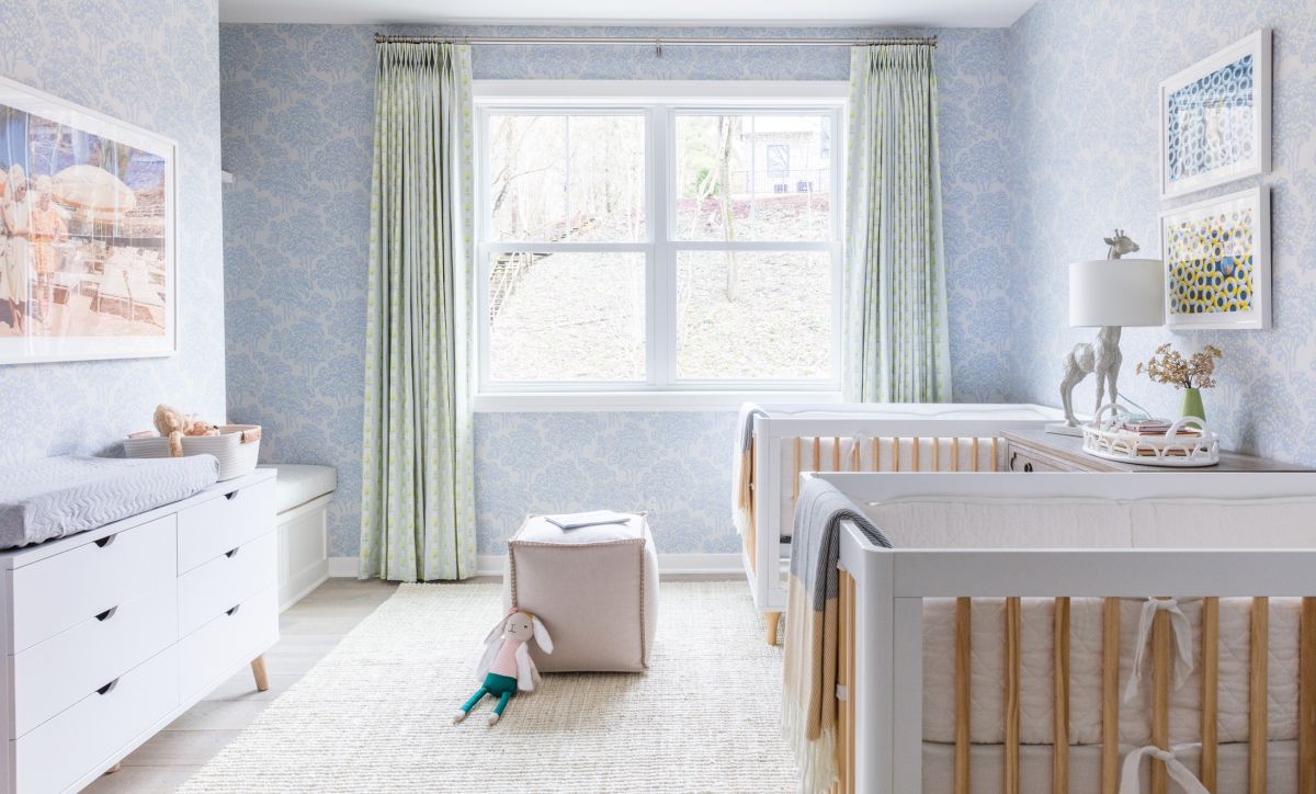Idées de chambres de bébé - nuances de bleu