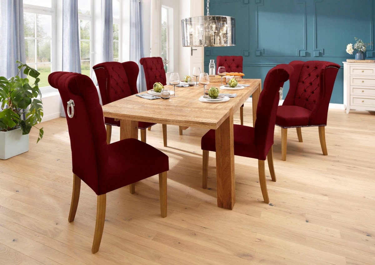 Dining room chairs - color maroon