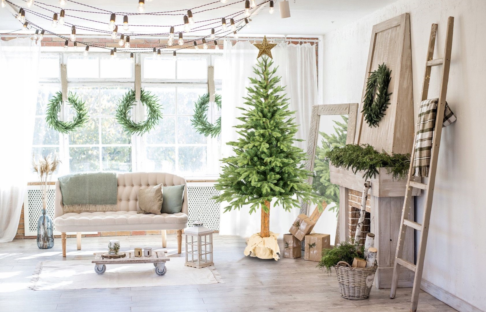 Großer oder kleiner skandinavischer Weihnachtsbaum?