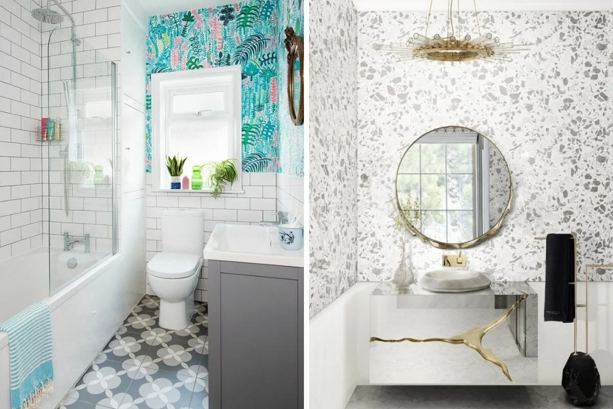 Wallpaper for a bathroom - how to prepare before the installation?