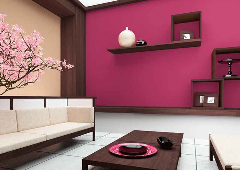 Fuchsia - ist es eine gute Farbe für Wände?