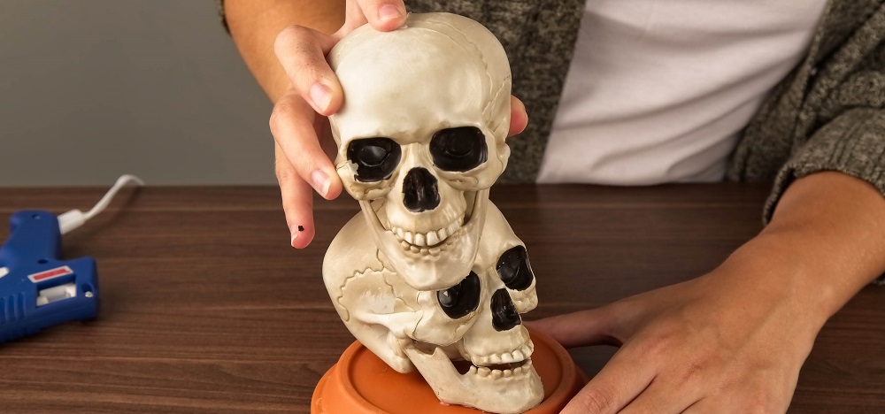 Crânes sous toutes les formes - décorations effrayantes pour Halloween
