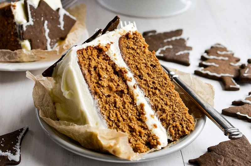 How to decorate a gingerbread loaf cake?