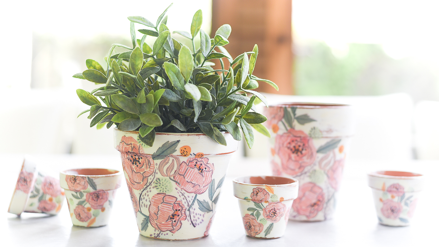 DIY home decor - flower pots