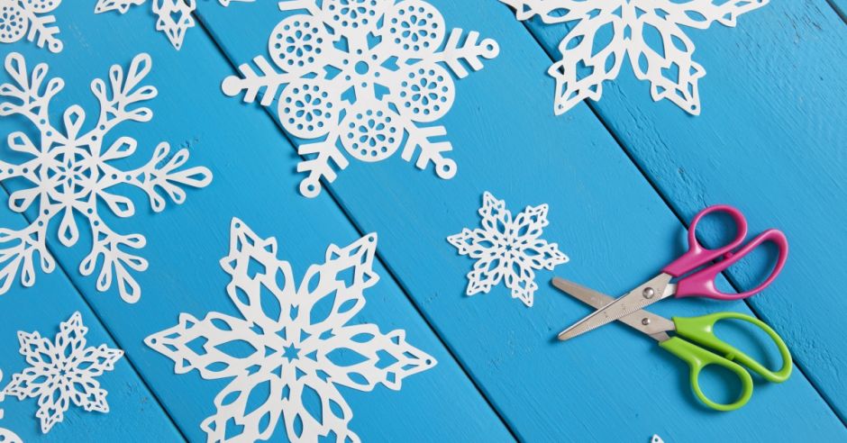 Window Christmas decorations - snowflakes