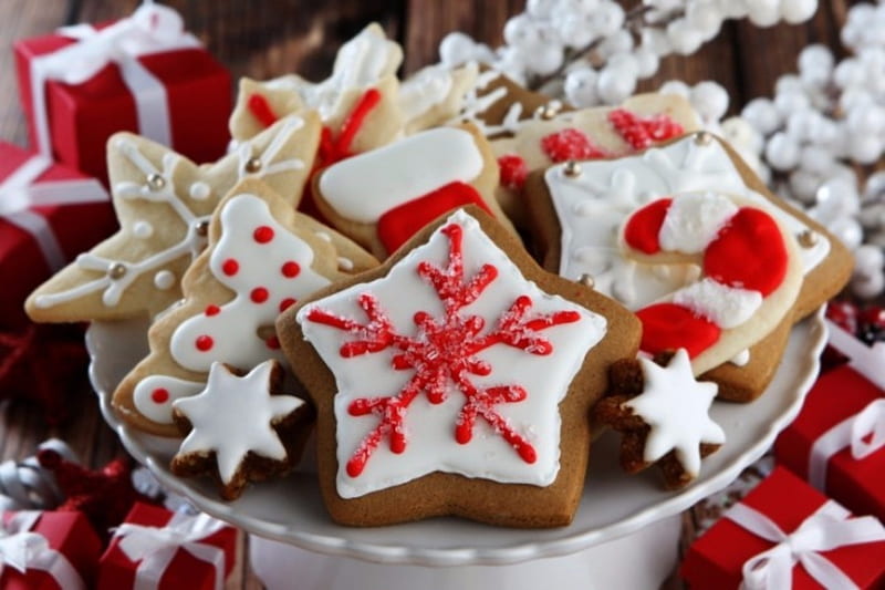 Estrellas - Decoración creativa de galletas navideñas