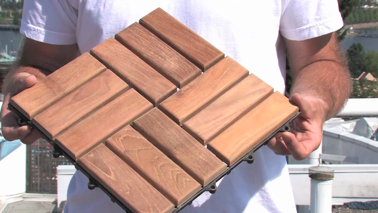 Revêtement de sol pour balcon - planches composites