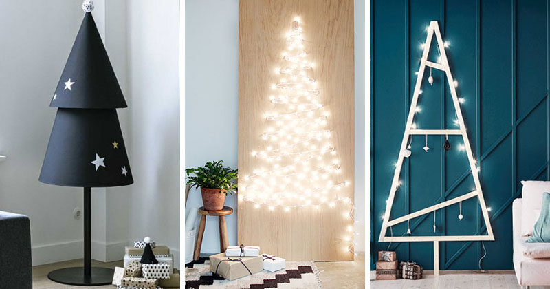 DIY Christmas trees - interesting Christmas home decor