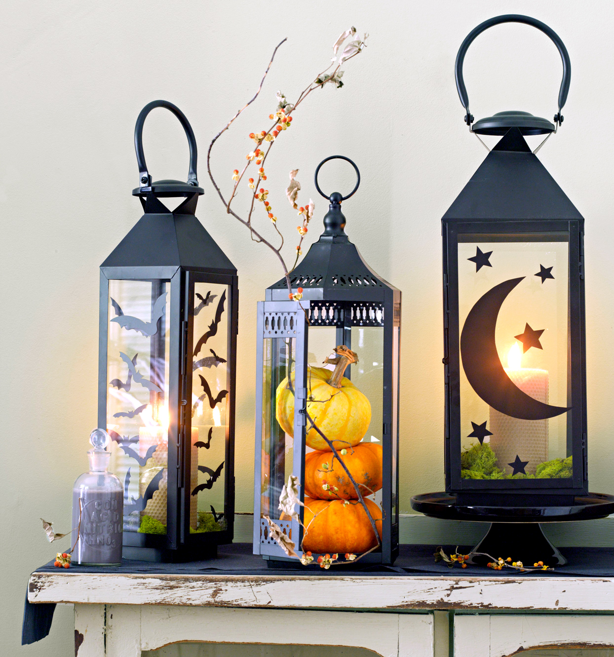Décorations d'Halloween amusantes - lanternes