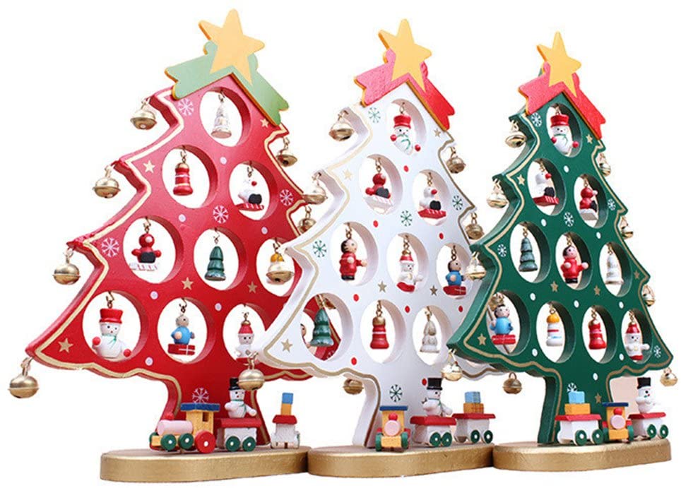 Colorful Christmas trees - Christmas home decoration