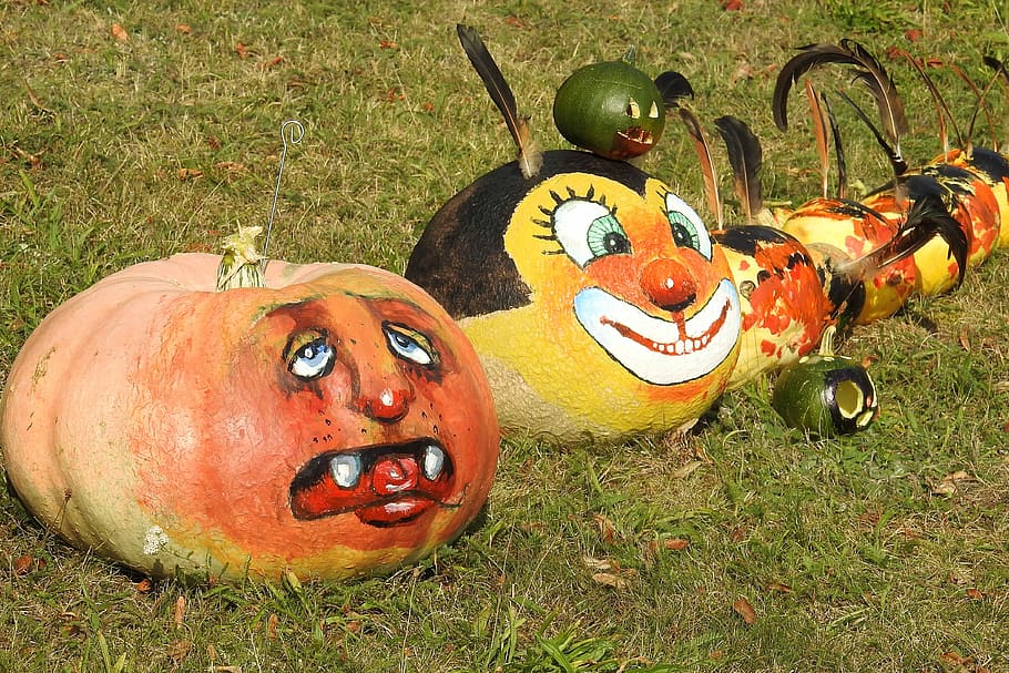 Painted pumpkin designs
