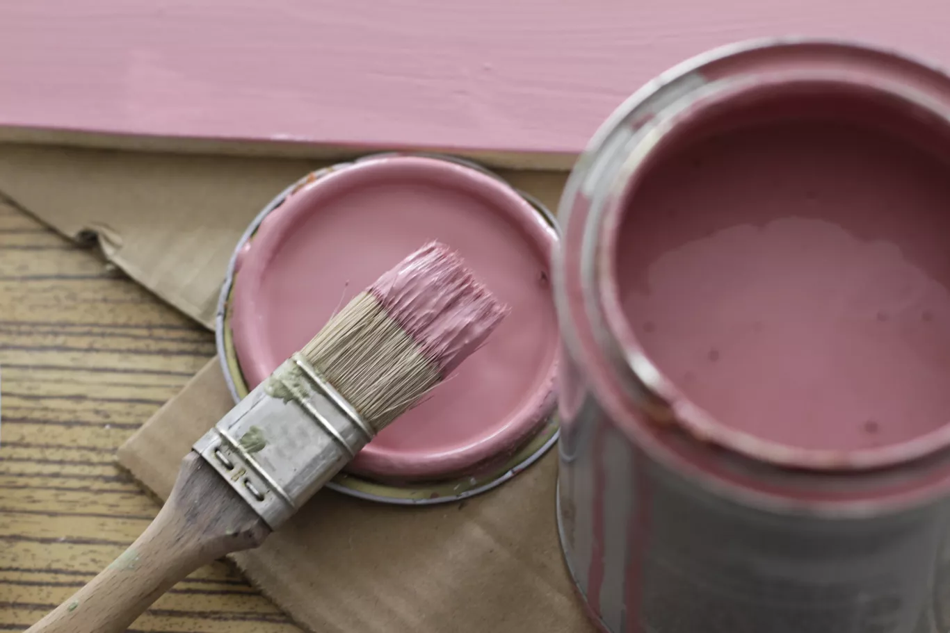 Pink furniture paint