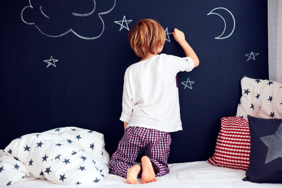 Magnetic chalkboard paint - ideal for children's room
