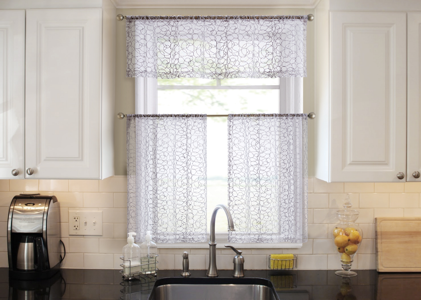 Decorative trendy kitchen curtains