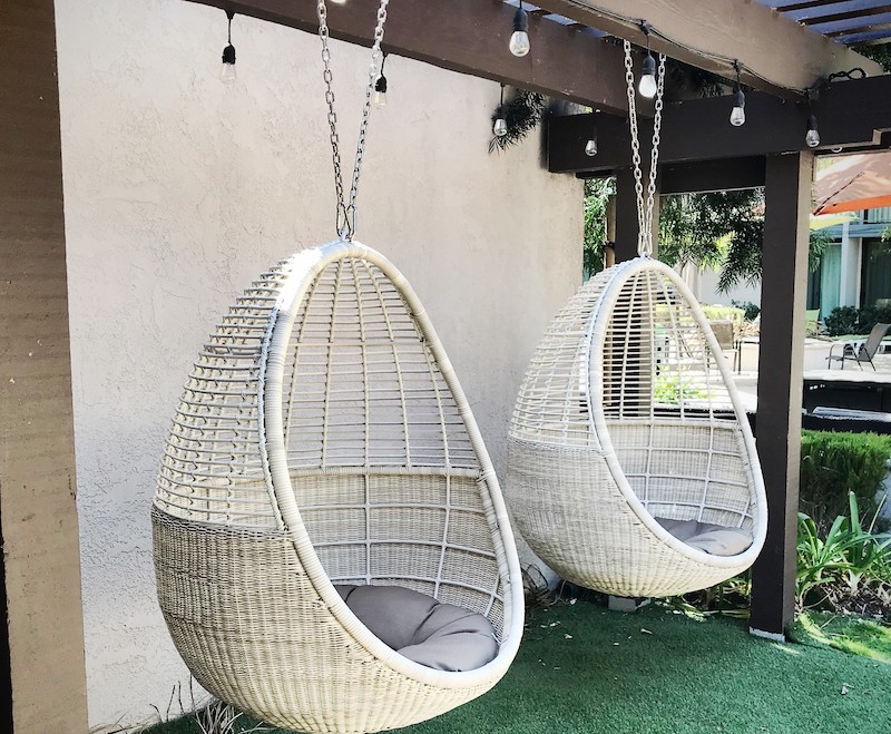 Where to place a hanging chair?