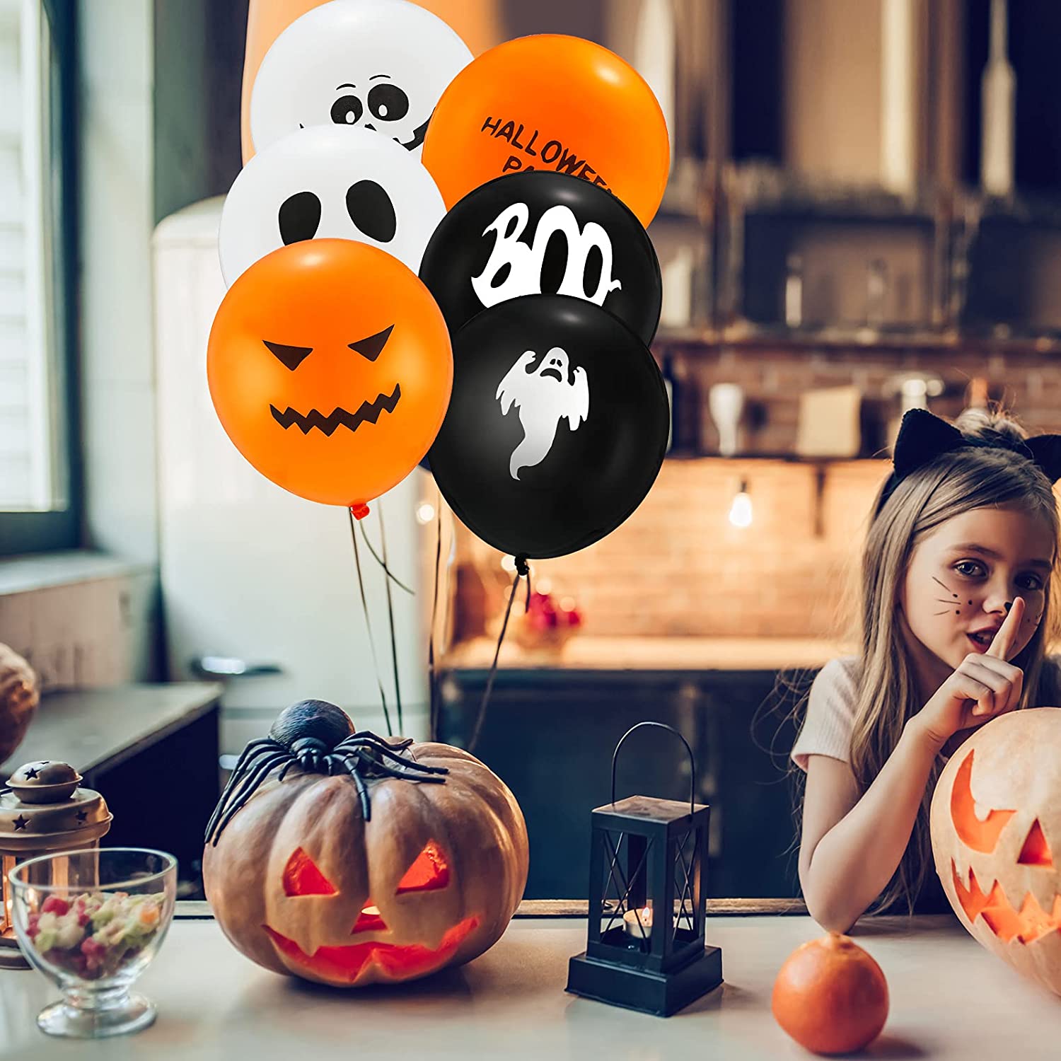Globos de Halloween - Manualidades para fiestas de Halloween