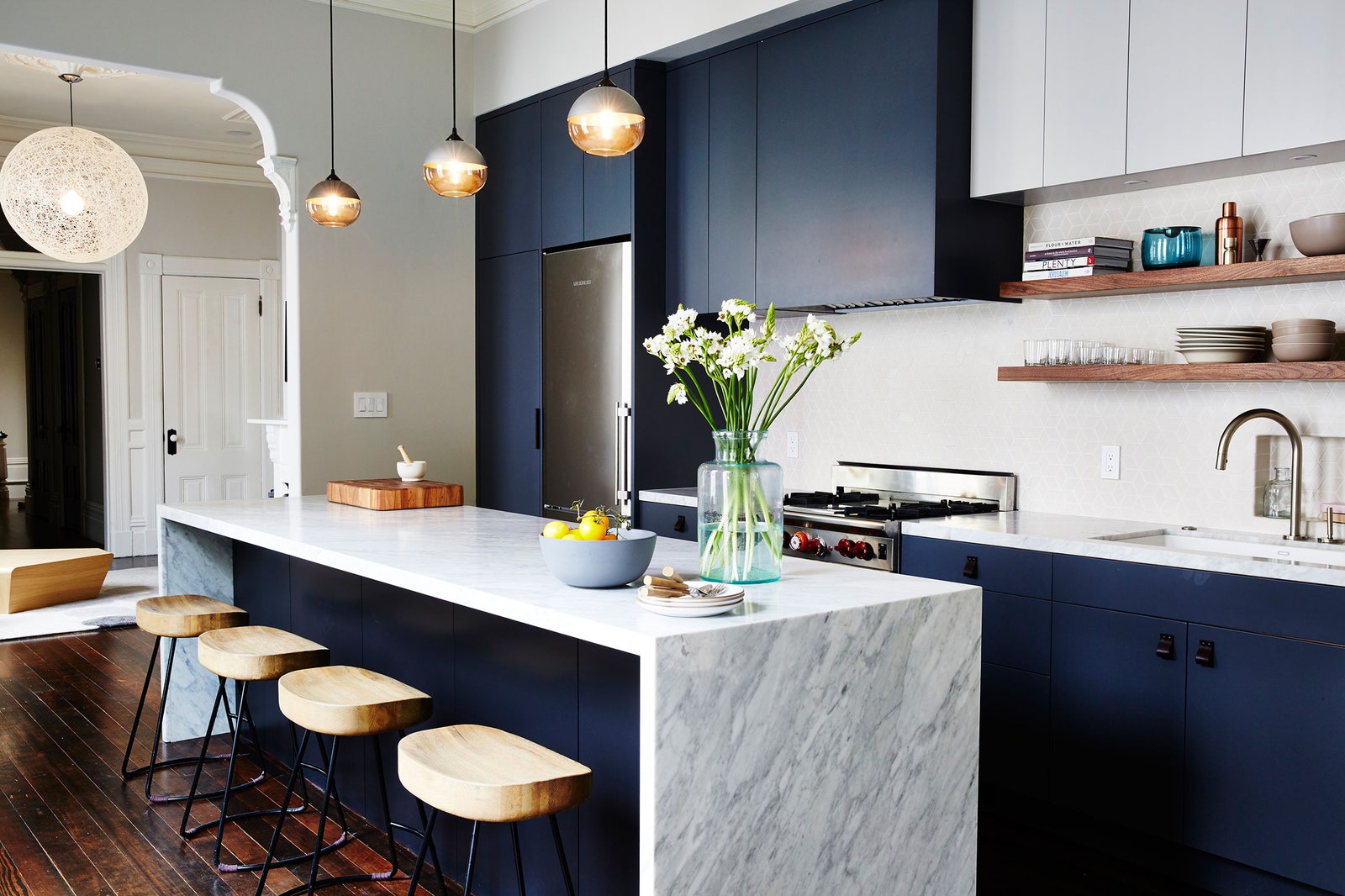 Isn't a navy blue kitchen too dark?