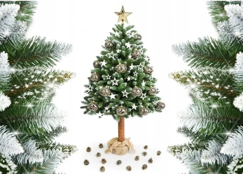 How to decorate a long-trunk Christmas tree?