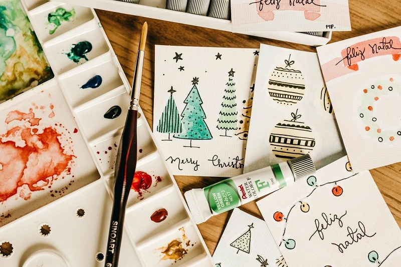 Des cartes de Noël à faire soi-même - offrez à vos proches quelque chose de doux