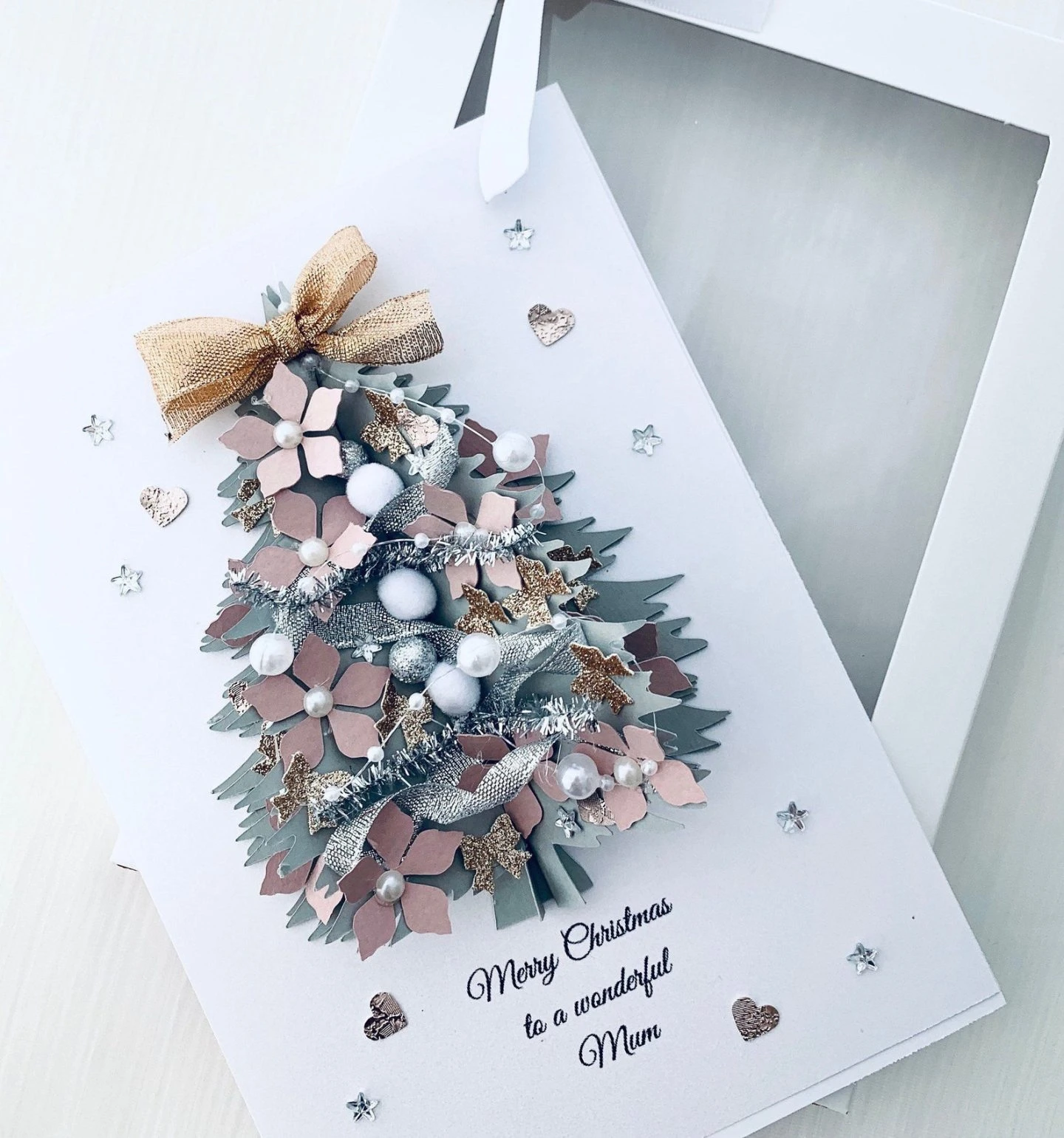 DIY Christmas cards with Christmas trees