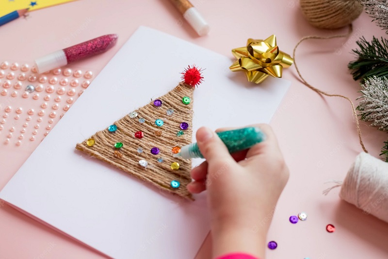 Homemade Christmas cards – materials you need