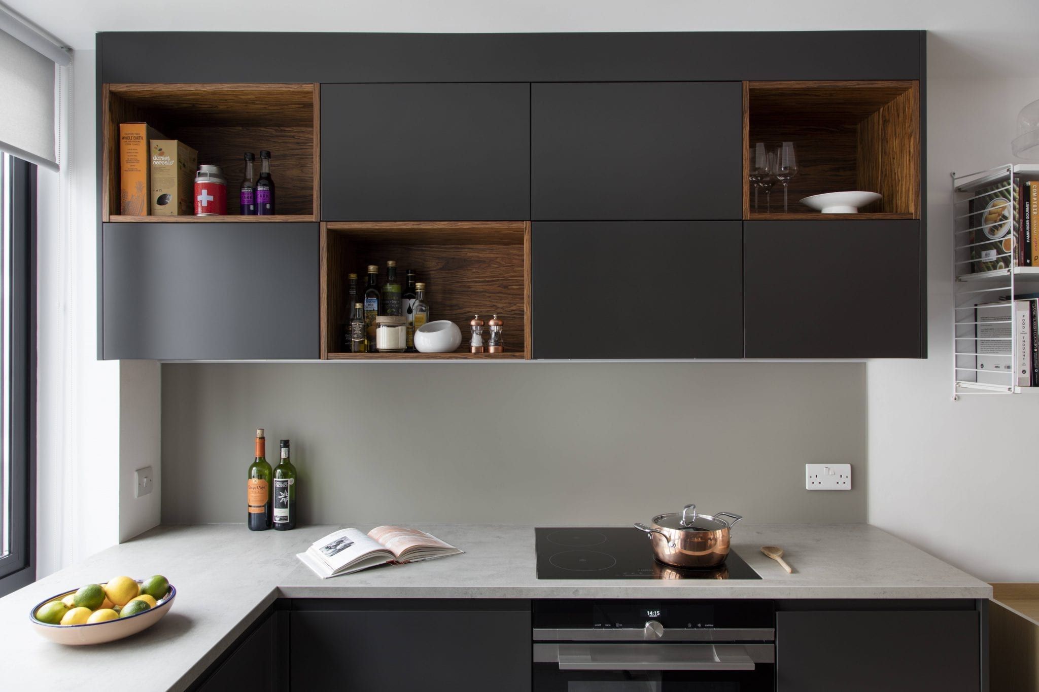 Charcoal grey - Scandinavian kitchen cabinets