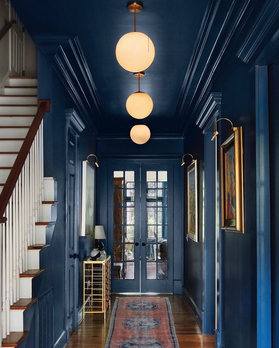 Blue cobalt color - hallway