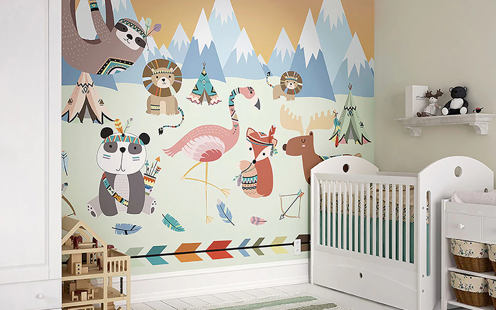 Decorazione della camera del bambino - dettagli colorati