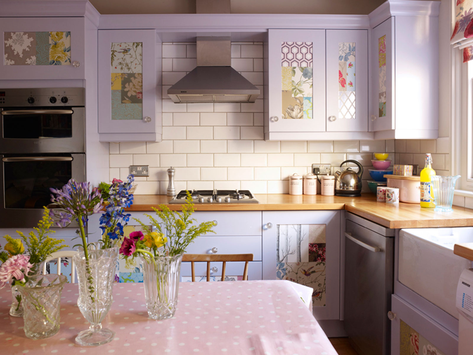 A traditional French country kitchen - featuring lavender