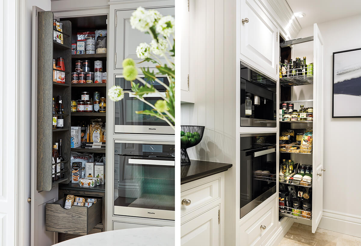 Why is a pantry in the kitchen a good idea?