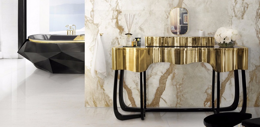 What accessories can you use in a luxury bathroom?