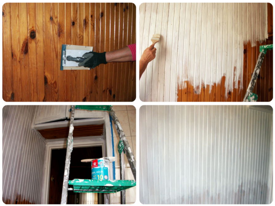 Elegir la pintura adecuada para los paneles de madera