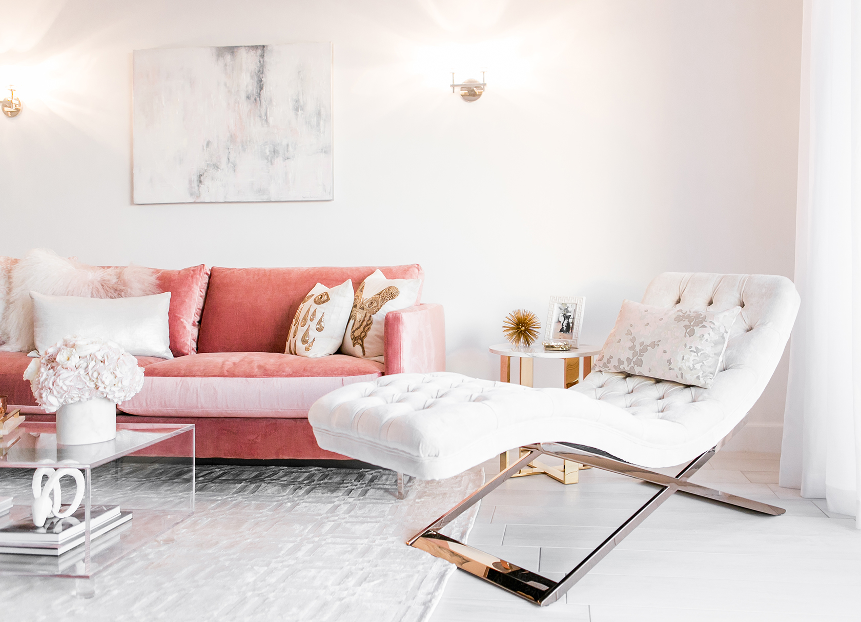 Come progettare un piccolo soggiorno glamour?