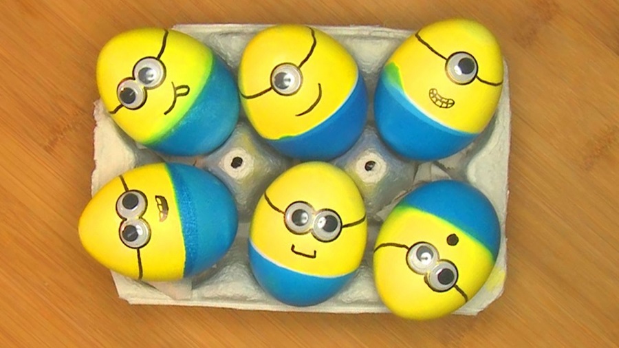 Huevos de Pascua para niños - minions