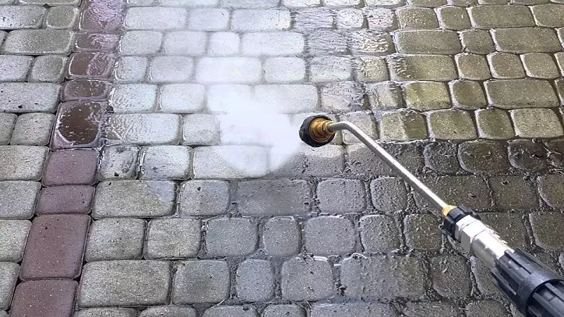 Why should you clean the pavers regularly?