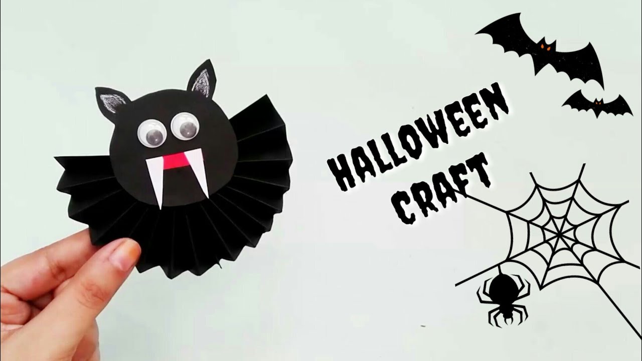 Kunsthandwerk für Halloween - Fledermäuse
