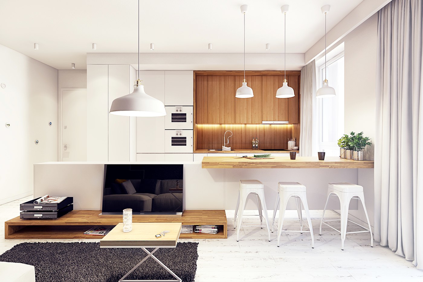 Moderne Küchen mit Holz - eine neue Version des Klassikers