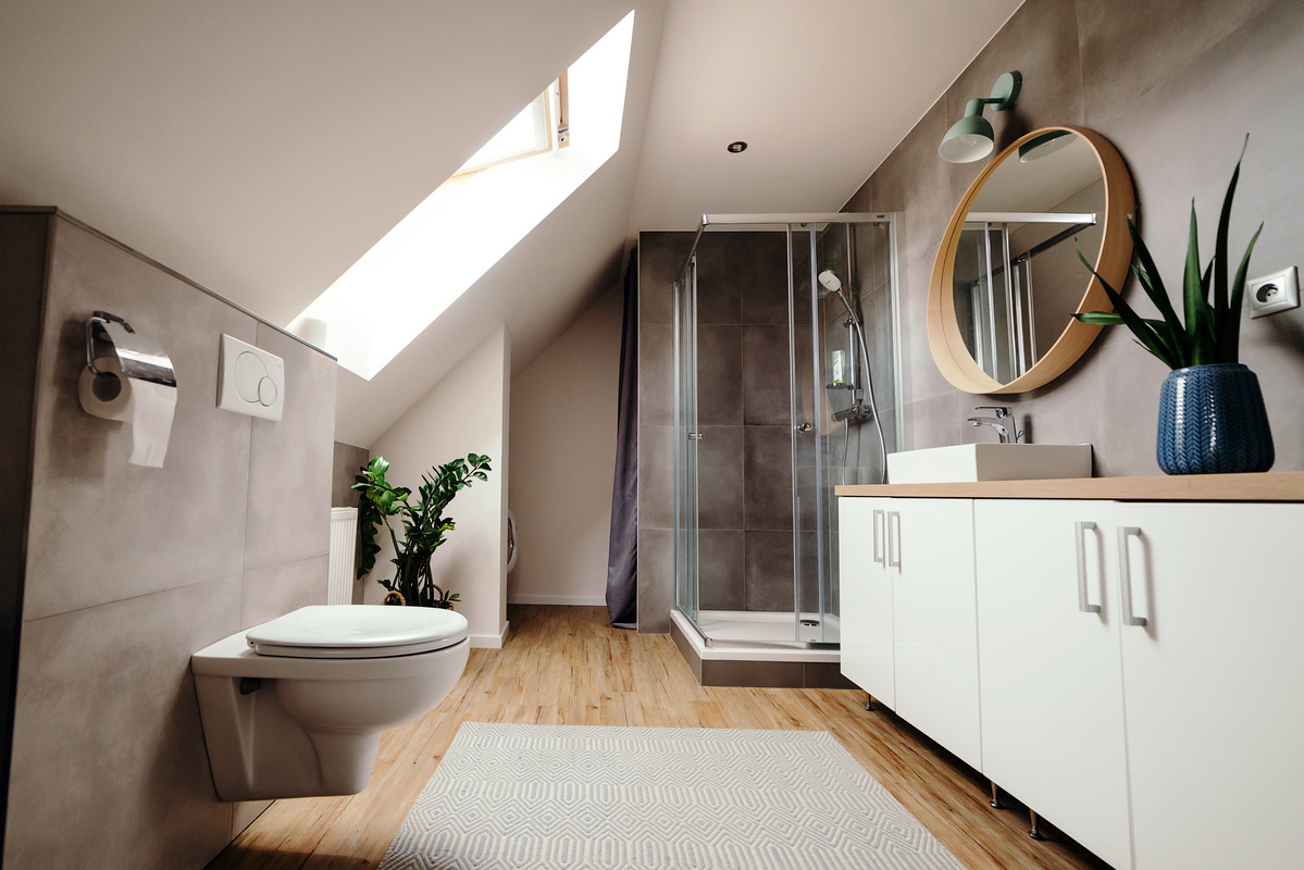 What are the most popular materials used in a modern bathroom?