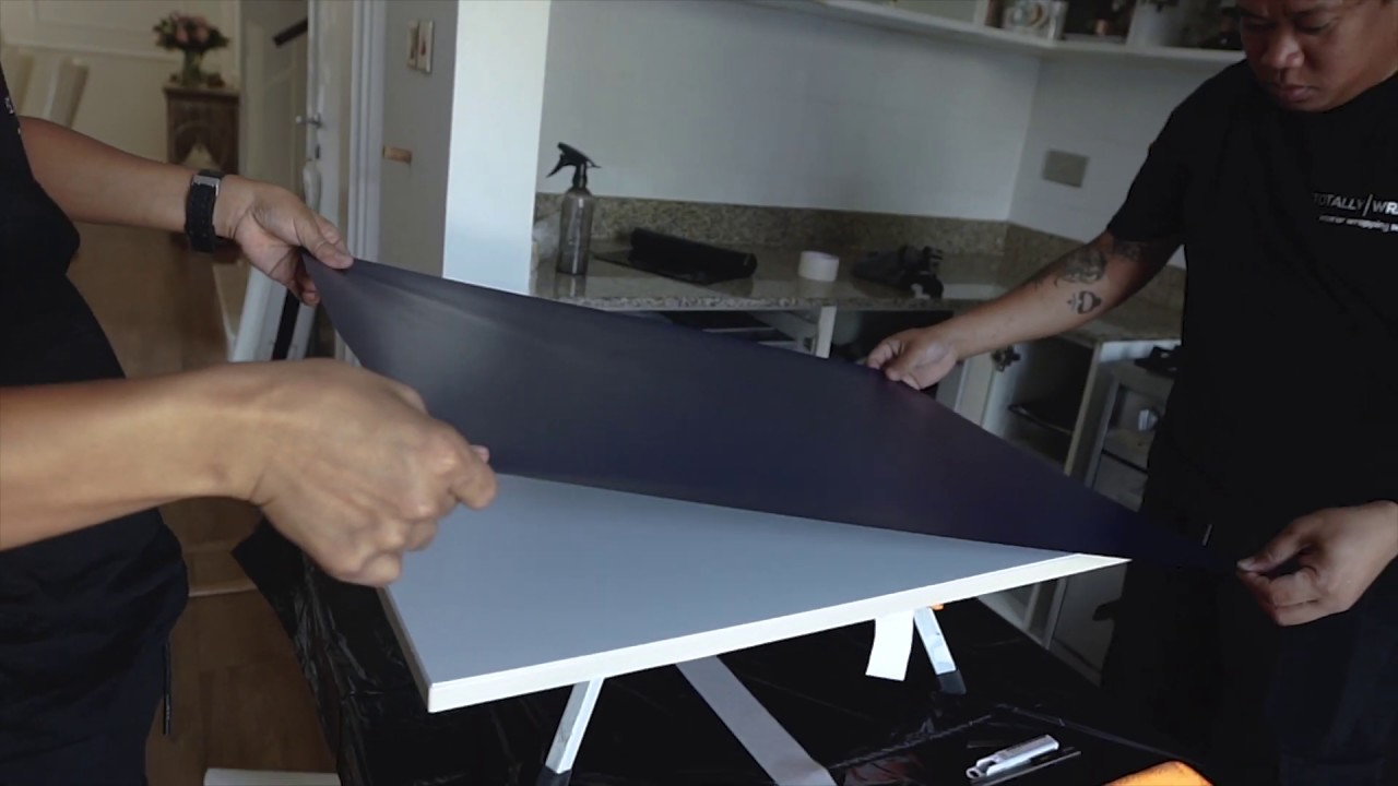 Furniture repair – use vinyl wrap!